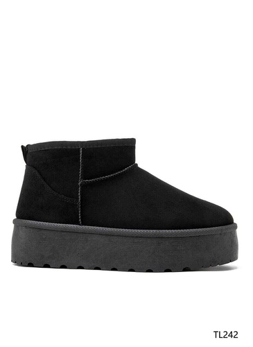Botki damskie ocieplane TL242.BLACK (36/41,12par)