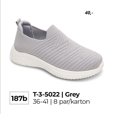 Buty sportowe damskie 3-5022.GREY (36/41,8par)
