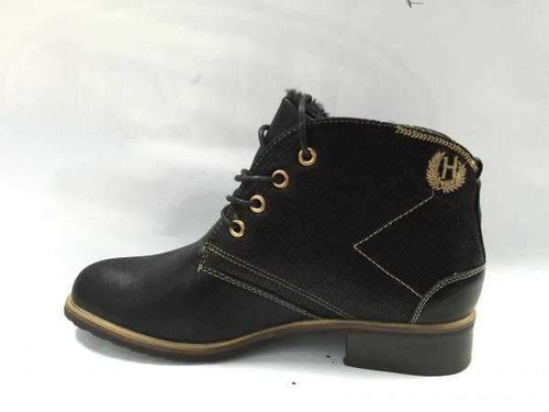 Botki damskie B1490L-7.BLACK/BEIGE Ocieplane (36/41,8par)