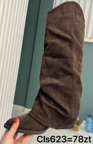 Kozaki damskie CLS623.BROWN (36/41,12par)