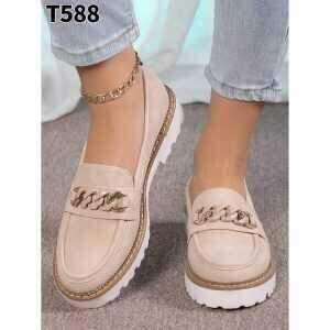 Półbuty damskie T588.KHAKI (36/41,12par)