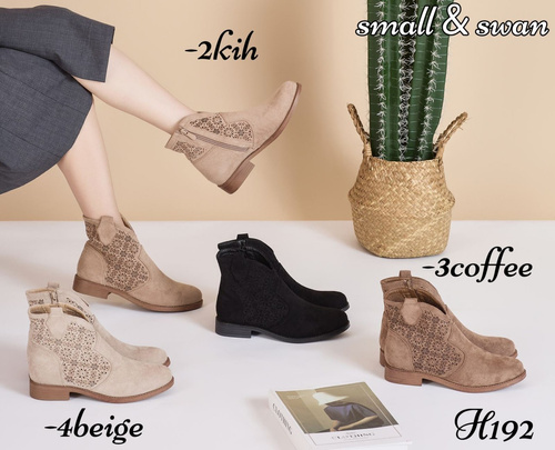 Botki damskie 7AH192-2.KHAKI (36/41,12par)