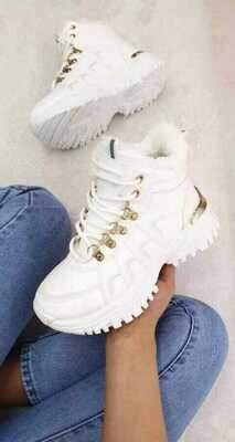 Buty sportowe damskie   7AHF218-9.WHITE     (36/41,12par)