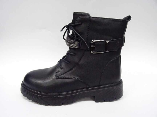 Botki damskie 7A5516-56.BLACK Ocieplane (36/41,12par)