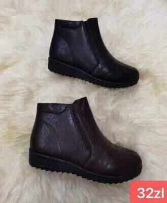 Botki damskie 7A302.BLACK, BROWN (37/42,12par)