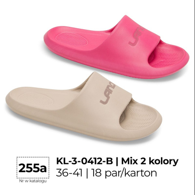 Klapki damskie 7AKL-3-0412B.MIX (36/41,18par)