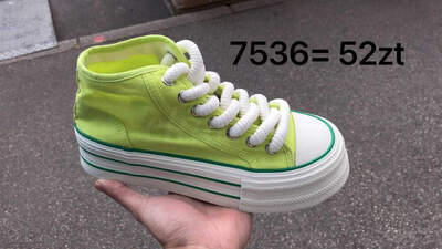 Trampki damskie  7A7536.GREEN  (36/41,12par)