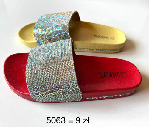 Klapki damskie 7AJS-5063.KOLORDOWYBORU (36/41,12par)