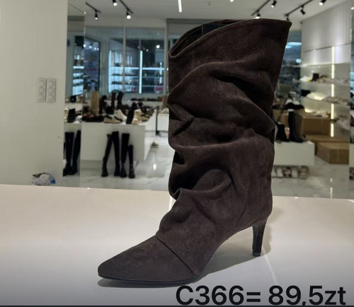Kozaki damskie 7AC366.BROWN (36/41,12par)