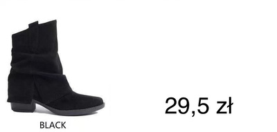 Botki damskie 68324.BLACK Ocieplane (36/41,12par)