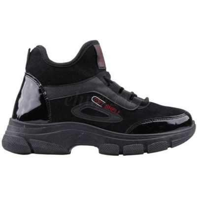 Trzewiki damskie RM40-1.BLACK/BLACK (36/41,12par)