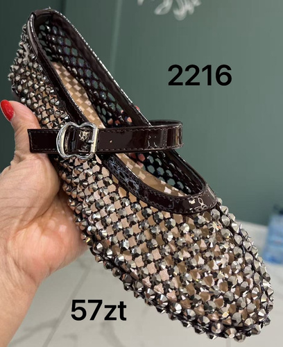 Balerinki damskie 2216.BROWN (36/41,12par)