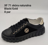 Buty sportowe damskie 7AXF71.BLACK/GOLD (36/41,8par)