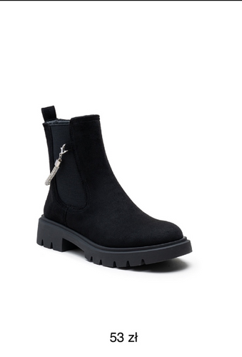 Botki damskie ocieplane  7ALG855.BLACK  (36/41,12par)