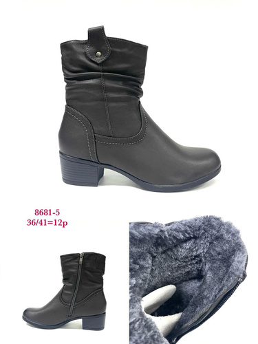 Botki damskie 7A8681-5.GREY (36/42,12par)