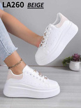 Buty sportowe damskie LA260.BEIGE (36/41,12par)