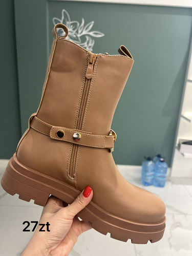 Botki damskie  7A9205.CAMEL (36/41,12par)