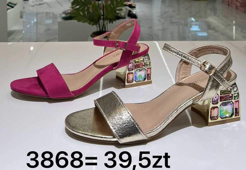 Sandały damskie 7A3868.GOLD (36/41,12par)