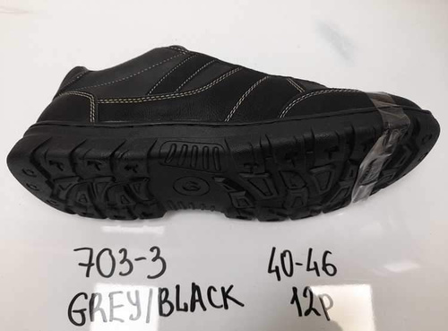 Buty sportowe męskie 9A703-3.GREY/BLACK (40/46,12par)