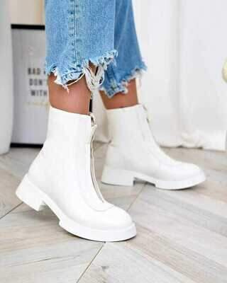 Botki damskie ocieplane 7781.WHITE (36/41,12par)