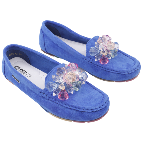 Mokasyny damskie MH23-13.BLUE (36/41,12par)