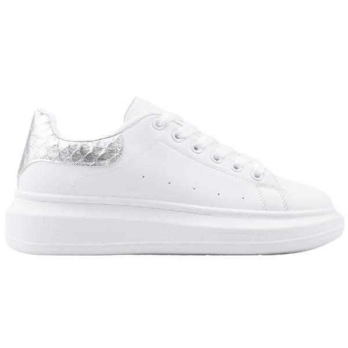Buty sportowe damskie B1238-3.WHITE/SILVER (36/41,12par)