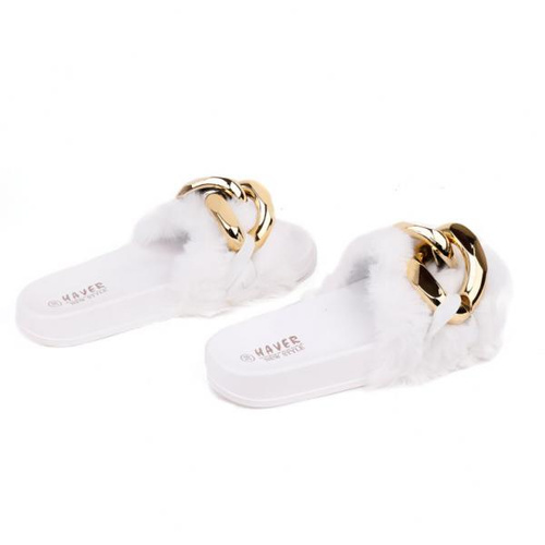 Klapki damskie HN57-2.WHITE (36/41,12par)