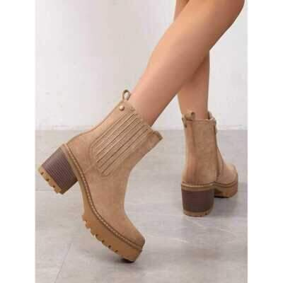 Botki damskie  7AKE218.BEIGE  (36/41,12par)