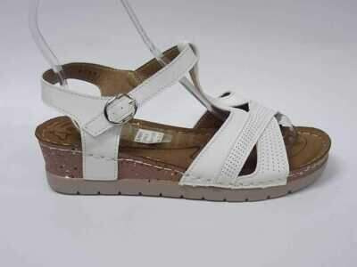 Sandały damskie 7A6781-2.WHITE (36/41,12par)