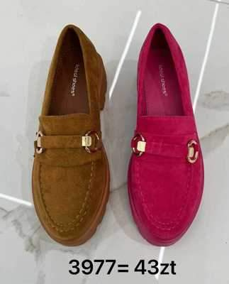Półbuty damskie 7A3977.FUSHIA, CAMEL (36/41,12par)