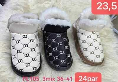 Kapcie damskie 7AFL105.MIX (36/41,24par)