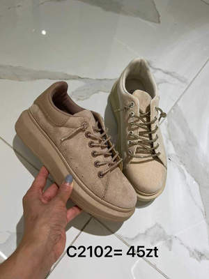 Buty sportowe damskie 7AC2102.KHAKI (36/41,12par)