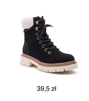 Trzewiki damskie F6278.BLACK (36/41,12par)