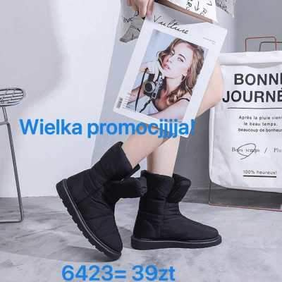 Botki damskie 7A6423.BLACK Ocieplane (36/41,12par)
