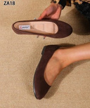 Balerinki damskie 7AZA18.BROWN (36/41,12par)