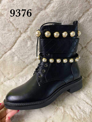 Botki damskie 7A9376.BLACK Ocieplane (36/41,12par)