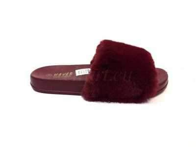 Klapki damskie HN52-14.BURGUNDY (36/41,12par)