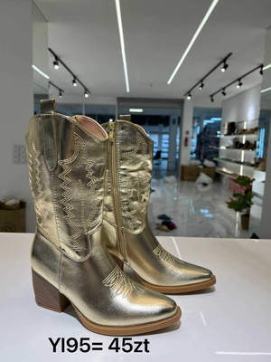 Botki damskie 7AYI95.GOLD (36/41,12par)