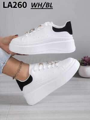 Buty sportowe damskie 7ALA260.WHITE/BLACK (36/41,12par)