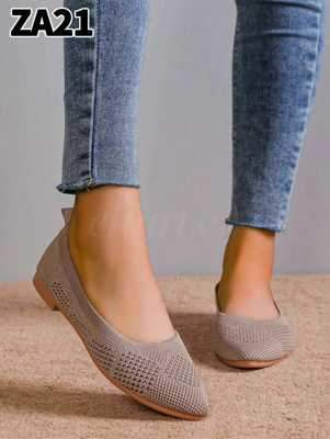 Balerinki damskie 7AZA21.KHAKI (36/41,12par)