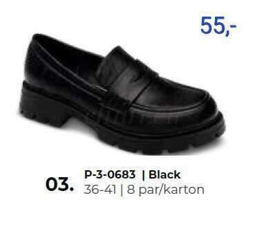 Półbuty damskie 7AP-3-0683.BLACK (36/41,8par)