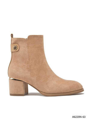 Botki damskie ocieplane A6220N-63.KHAKI (36/41,12par)