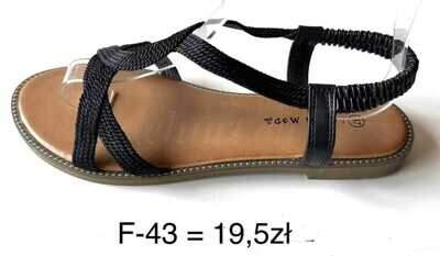 Sandały damskie 7AF-43.BLACK (36/41,12par)