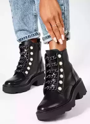 Botki damskie ocieplane  7AA1571.BLACK  (36/41,12par)