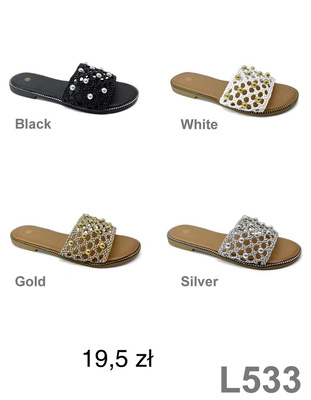 Klapki damskie LH533.KOLORDOWYBORU (36/41,12par)