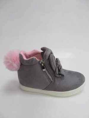Botki dziewczęce 5AR98C-3.GREY 31/36,8par)