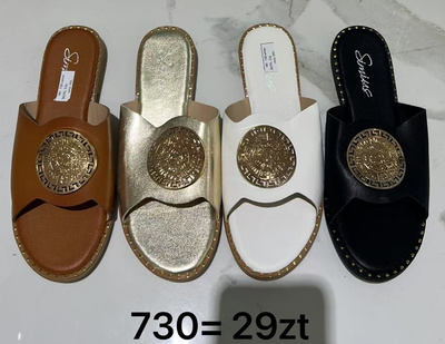 Klapki damskie 730.KOLORDOWYBORU (36/41,12par)