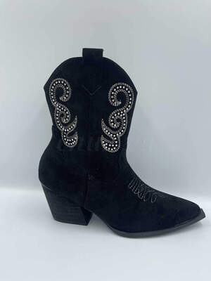 Botki damskie ocieplane 7A1208.BLACK (36/41,12par)