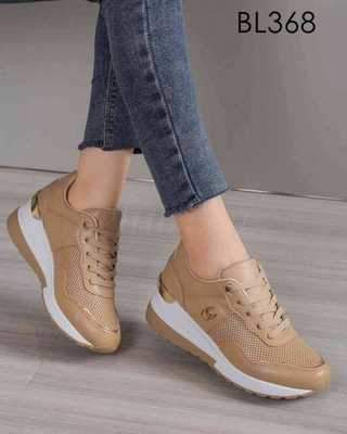 Buty sportowe damskie 7ABL368.KHAKI (36/41,12par)