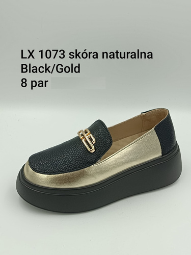 Półbuty damskie 7ALX1073.BLACK/GOLD (36/41,8par)